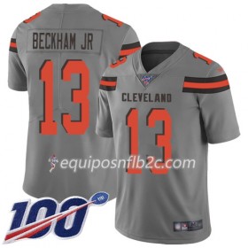 Camiseta Hombre NFL Cleveland Browns Odell Beckham JR 13 Nike Gris 100th